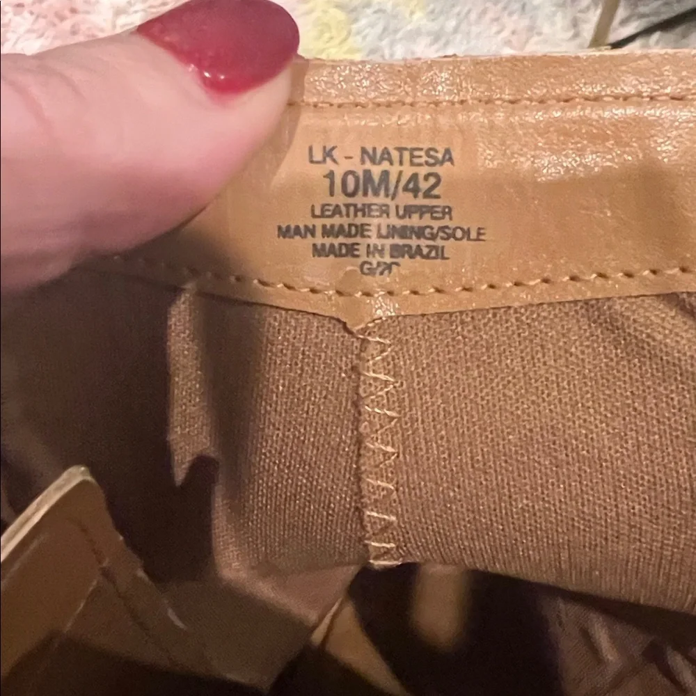 Lucky Brand Natesa Boots Women's US 10 Leather Block Heel Bootie nwot